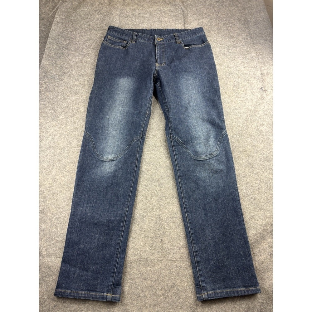 Club Ride Men's Sz 33x32 Indigo Straight Jeans Spoke Denim Pant Cycling Bike